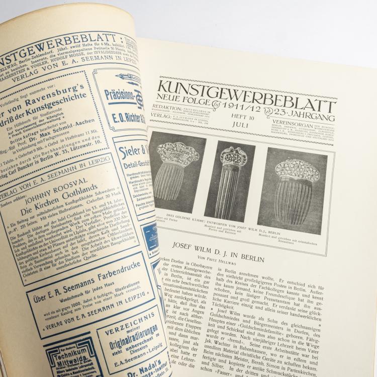 Bild 2 zu Objekt, Kunstgewerbeblatt, 7 Hefte, 1912, Peter Behrens, 174A 432