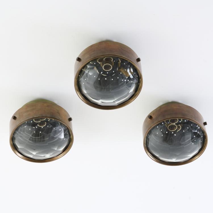 Bild 1 zu Objekt, Three ceiling lights, c. 1960, Max Ingrand, Fontana Arte, Mailand, 173A 99