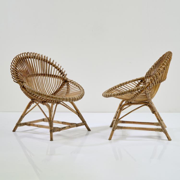 Hauptbild zu Objekt, Two armchairs, 1950s, Italien / Italy, 173A 12