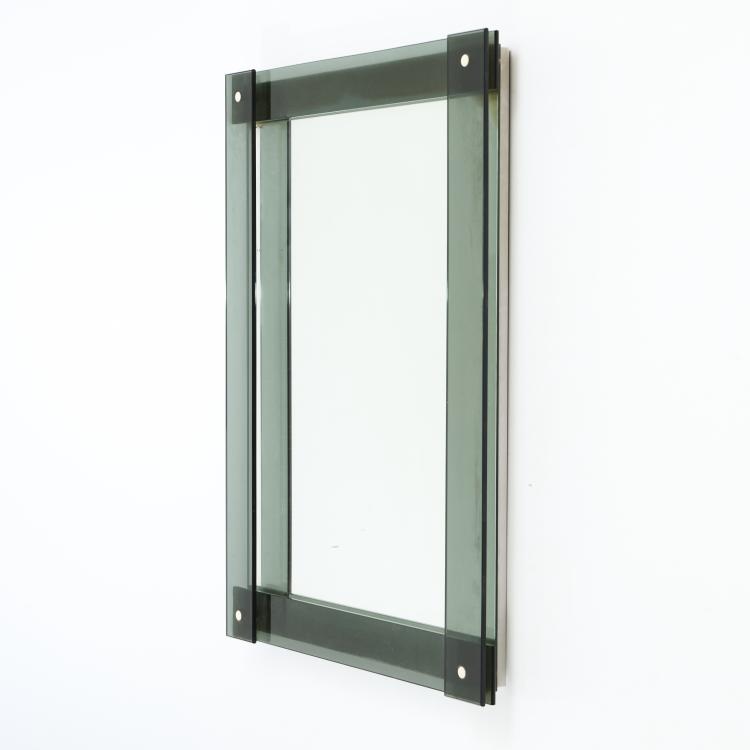 Hauptbild zu Objekt, Wall mirror, 1970s, Cristal Art, Mailand (zugeschrieben / attributed), 173A 176