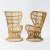 Two wicker chairs, c. 1950
