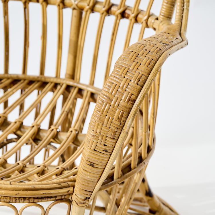 Bild 6 zu Objekt, Two wicker chairs, c. 1950, Gio Ponti, Bonacina, Vittorio & C., Como, 173A 8