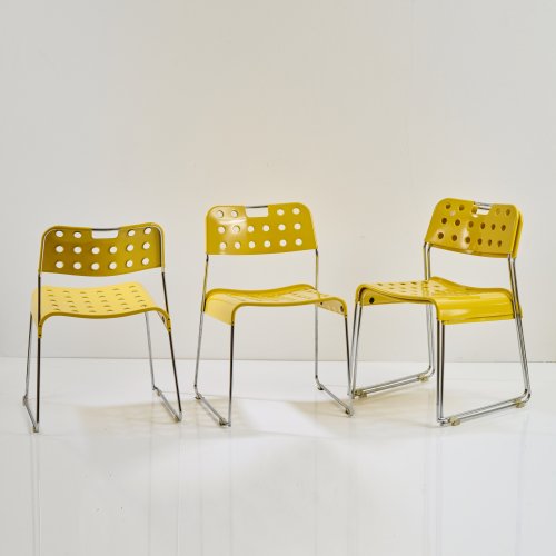 Four stacking chairs 'Omstack', 1970
