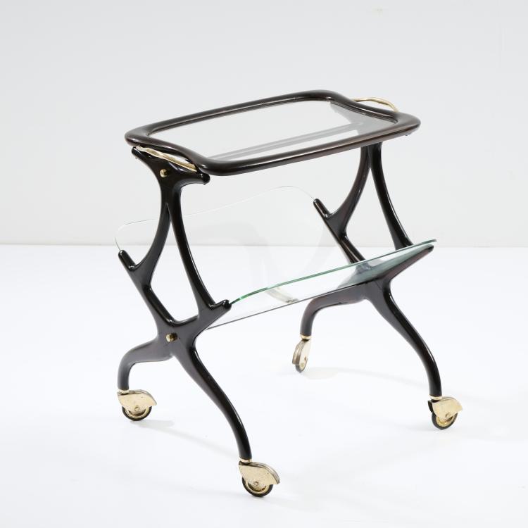 Hauptbild zu Objekt, Side table with newspaper rack, 1950s, Cesare Lacca (in the style of), Italien / Italy, 173A 17