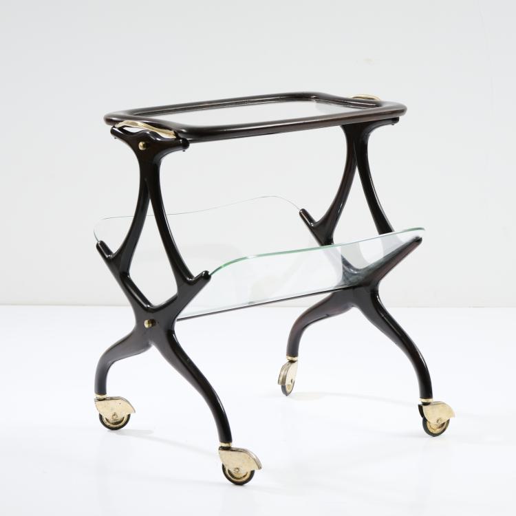 Bild 1 zu Objekt, Side table with newspaper rack, 1950s, Cesare Lacca (in the style of), Italien / Italy, 173A 17
