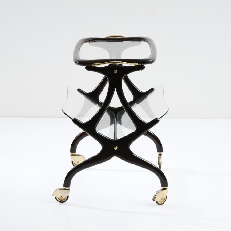 Bild 2 zu Objekt, Side table with newspaper rack, 1950s, Cesare Lacca (in the style of), Italien / Italy, 173A 17