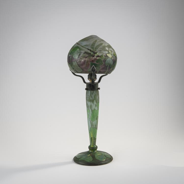 Hauptbild zu Objekt, 'Libellule et renoncules jaunes' table light, c. 1904, Henri Berg&eacute;,Ernest Schneider, Daum Fr&egrave;res, Nancy, 172A 10