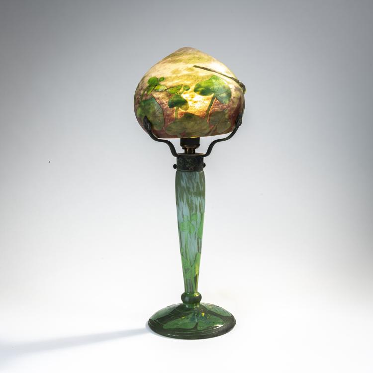 Bild 2 zu Objekt, 'Libellule et renoncules jaunes' table light, c. 1904, Henri Berg&eacute;,Ernest Schneider, Daum Fr&egrave;res, Nancy, 172A 10
