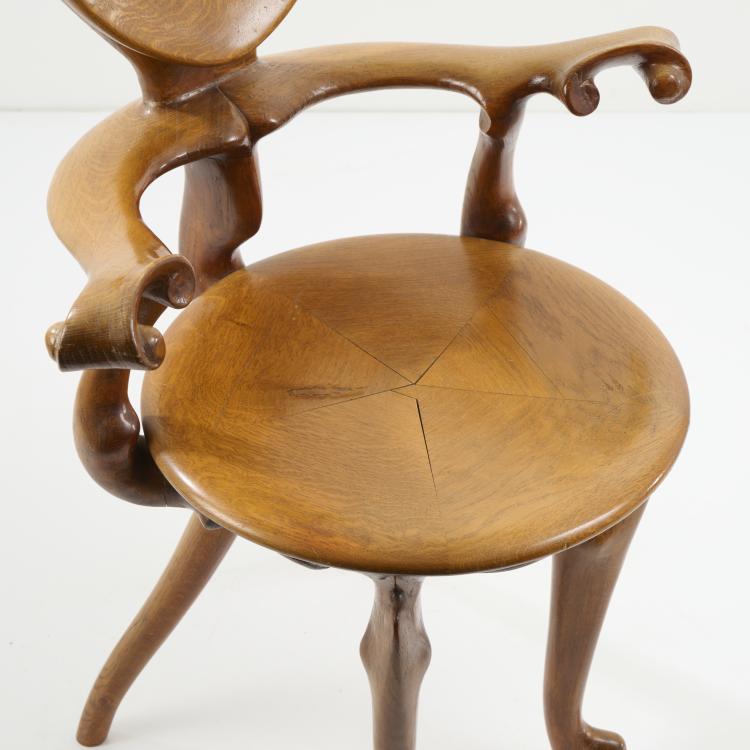 Bild 3 zu Objekt, Armchair 'Casa Calvet', 1902, Antoni Gaud&iacute; (after), Bd, Barcelona; Gauhaus (zugeschrieben / attributed), 173B 354