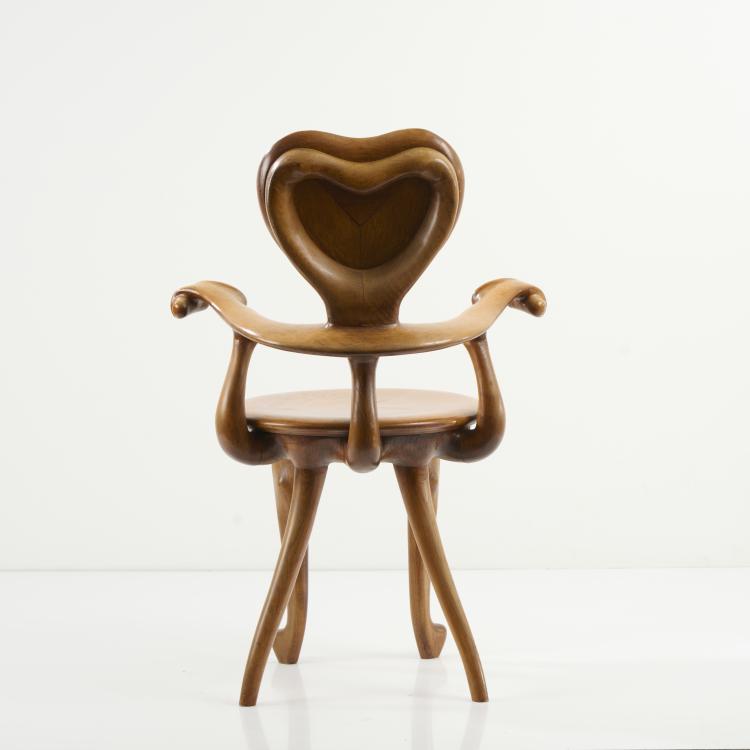 Bild 10 zu Objekt, Armchair 'Casa Calvet', 1902, Antoni Gaud&iacute; (after), Bd, Barcelona; Gauhaus (zugeschrieben / attributed), 173B 354