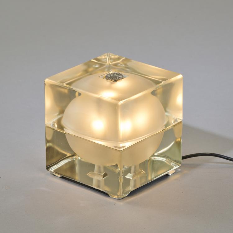 Hauptbild zu Objekt, 'Cubosfera' table light, 1968, Alessandro Mendini, Fidenza Vetraria, Italien / Italy, 173A 153