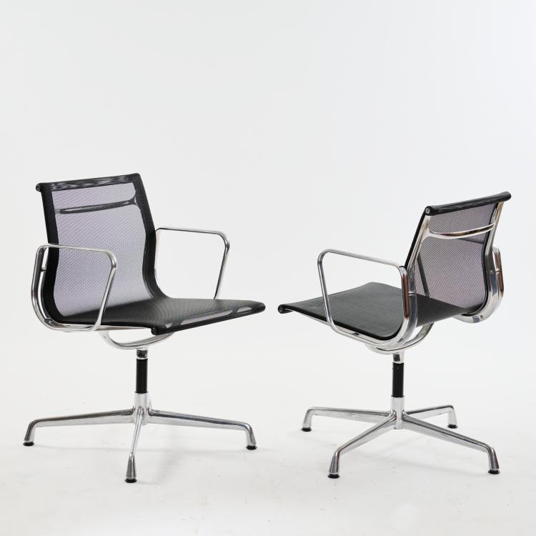Bild 1 zu Objekt, Zwei St&uuml;hle 'Aluminum chair', 1958, Charles Eames,Ray Eames, ICF Cadsana, Mailand; Miller, Herman, Zeeland, 173B 371