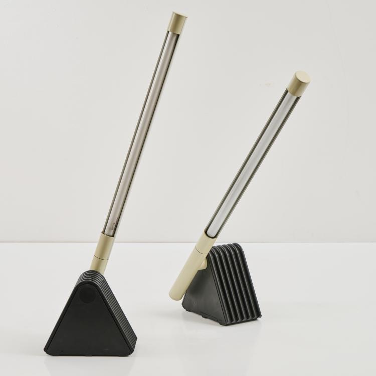 Hauptbild zu Objekt, Two wall/ceiling lights 'Flu', 1980, Rodolfo Bonetto, Luci Illuminazione, Cinisello, 173A 243