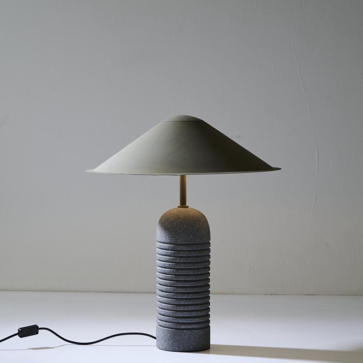 Hauptbild zu Objekt, Tischleuchte, 1980er Jahre, Giovanni Offredi (zugeschrieben), Saporiti, Mailand, 173A 247