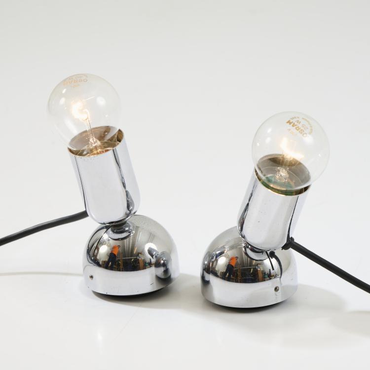 Hauptbild zu Objekt, Two 'Pollux' table/wall lights, 1967, Ingo Maurer, Design M, Maurer, Ingo, M&uuml;nchen, 173B 344