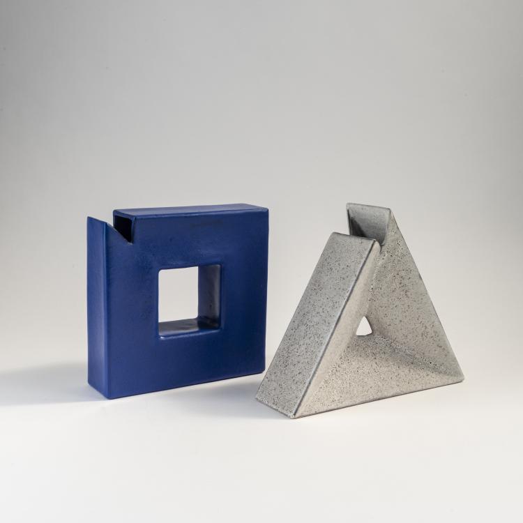 Hauptbild zu Objekt, Zwei Vasen, 1970er Jahre, Alessio Tasca, Tasca, Alessio, Nove, 173A 63