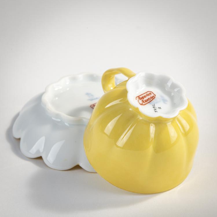 Bild 1 zu Objekt, Zwei Mokkatassen, um 1925, Josef Hoffmann, Augarten, Wien, 174A 370