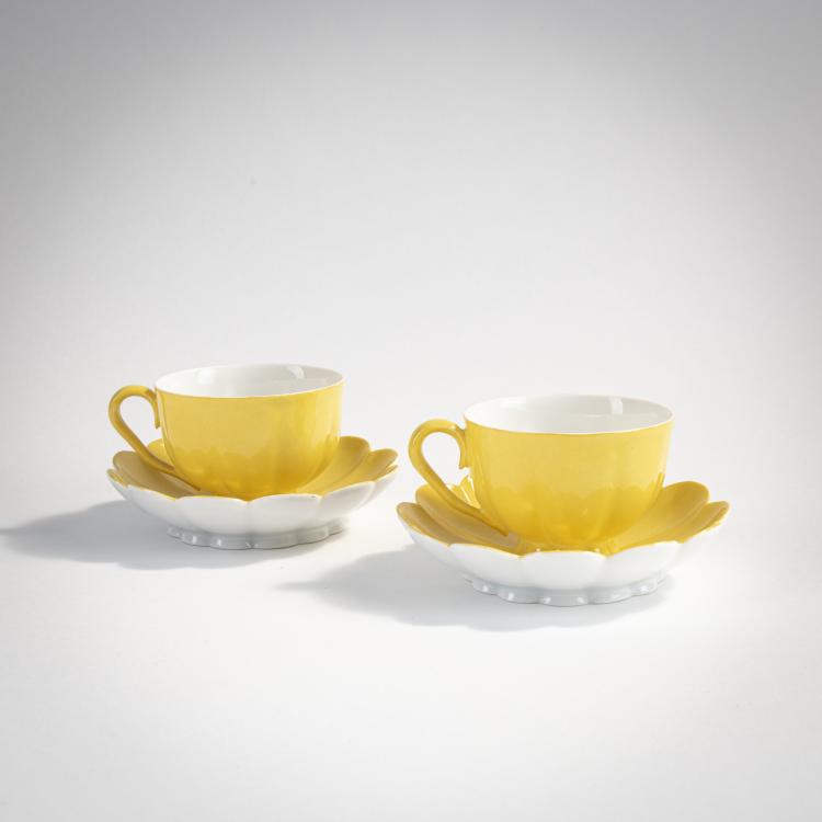 Bild 2 zu Objekt, Zwei Mokkatassen, um 1925, Josef Hoffmann, Augarten, Wien, 174A 370