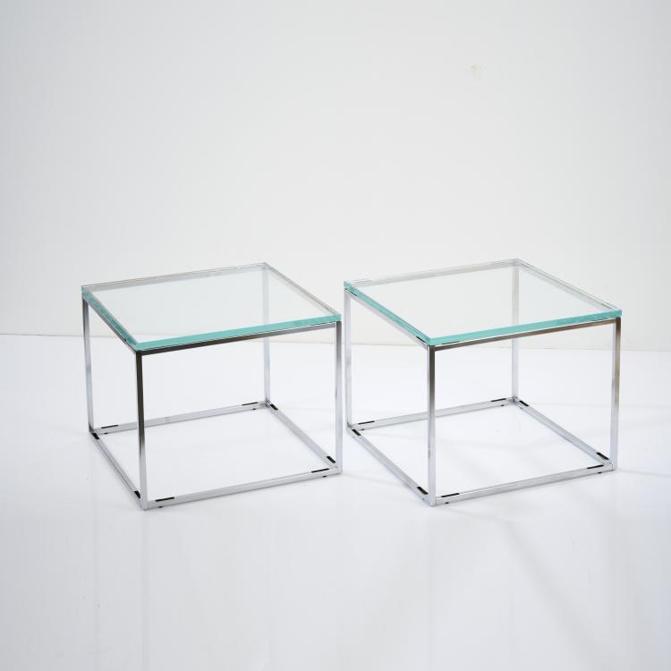 Hauptbild zu Objekt, Zwei Beistelltische, 1970er Jahre, Galotti & Radice, Cermenate (zugeschrieben/attr.), 173A 206