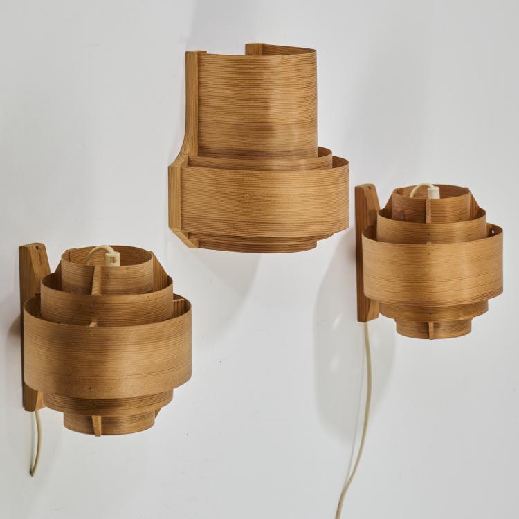 Bild 1 zu Objekt, Drei Wandleuchten, um 1960, Hans-Agne Jakobsson, AB Ellysett, Markaryd, 173B 460