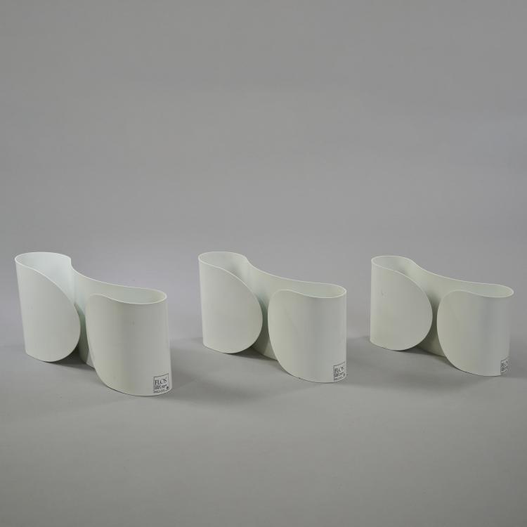 Hauptbild zu Objekt, Three 'Foglio' wall lights, 1966, Afra Scarpa,Tobia Scarpa, Flos, Brescia, 173A 147