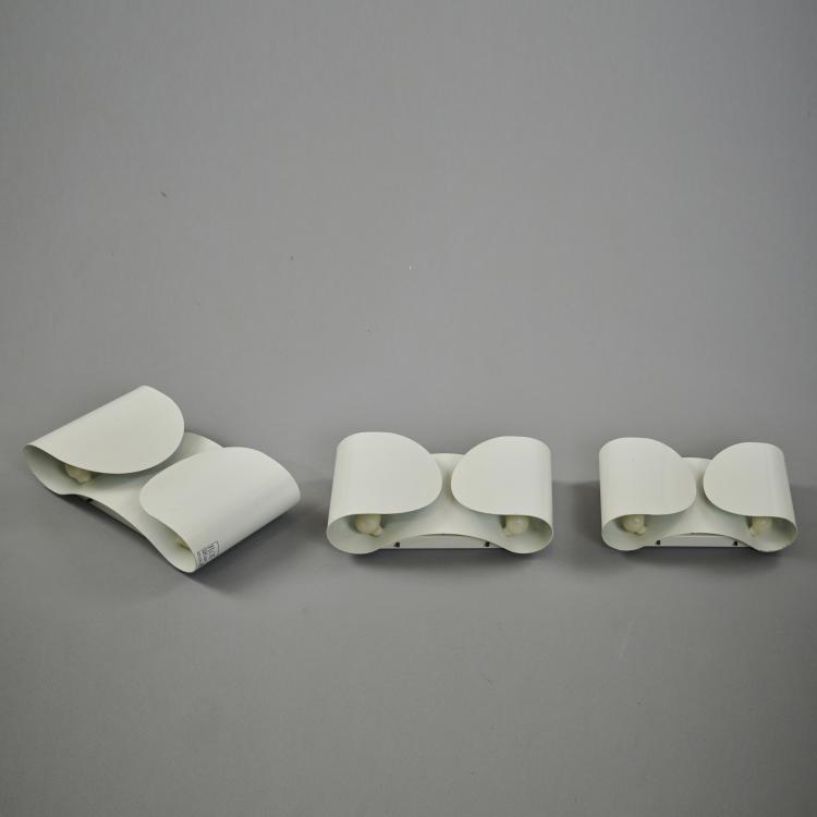 Bild 1 zu Objekt, Three 'Foglio' wall lights, 1966, Afra Scarpa,Tobia Scarpa, Flos, Brescia, 173A 147