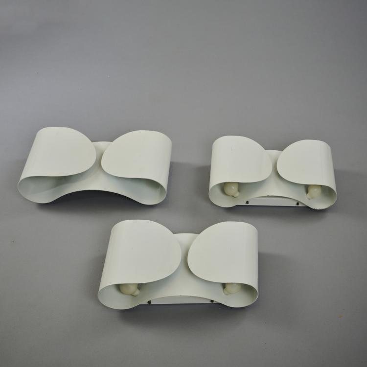 Bild 2 zu Objekt, Three 'Foglio' wall lights, 1966, Afra Scarpa,Tobia Scarpa, Flos, Brescia, 173A 147