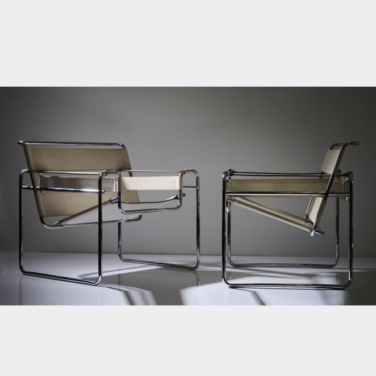 Bild 6 zu Objekt, Zwei Armlehnsessel 'Wassily', 1925, Marcel Breuer, Gavina, Mailand, 173B 304