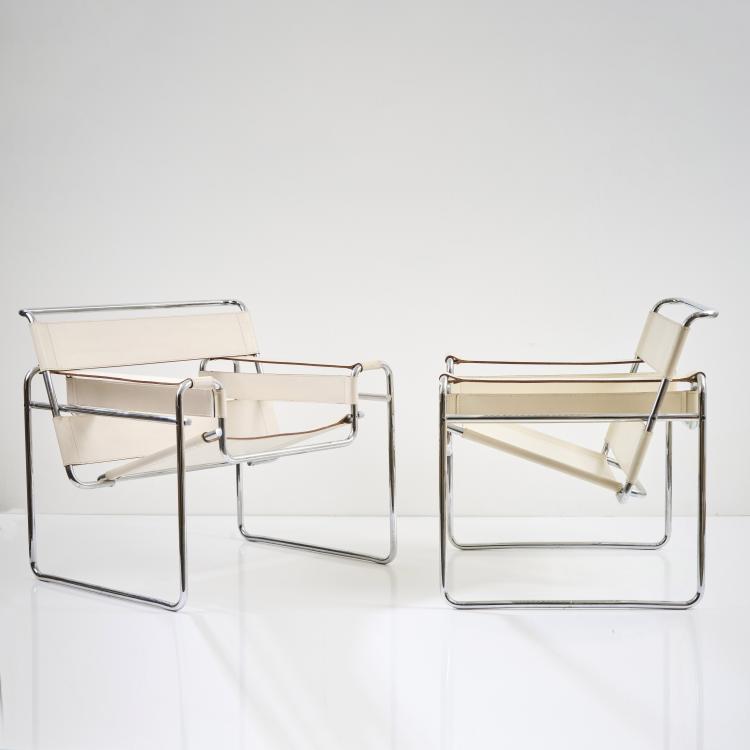 Bild 9 zu Objekt, Zwei Armlehnsessel 'Wassily', 1925, Marcel Breuer, Gavina, Mailand, 173B 304