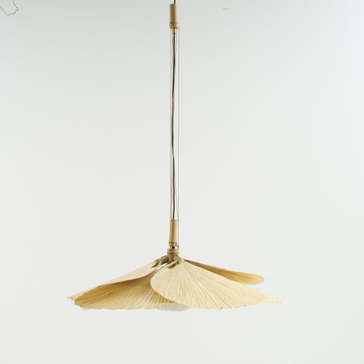 Bild 3 zu Objekt, Deckenleuchte 'Hana II' aus der Serie 'Uchiwa', 1974, Ingo Maurer, Design M, Maurer, Ingo, M&uuml;nchen, 173B 348