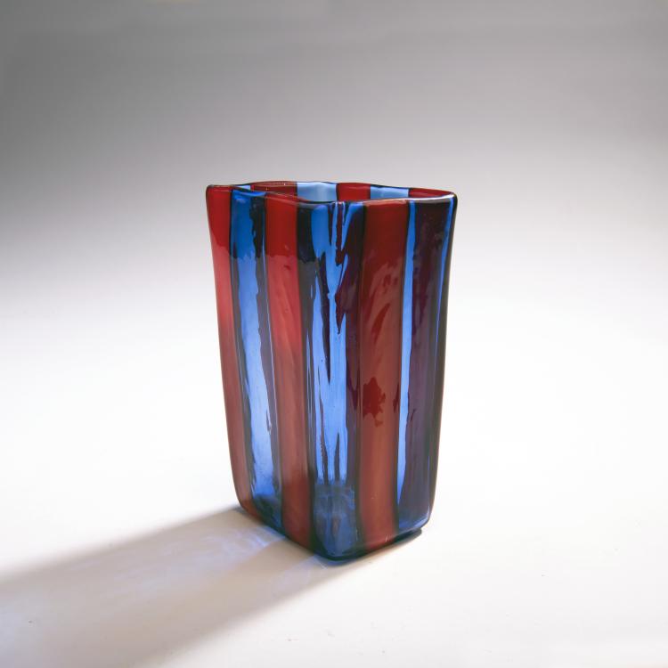 Hauptbild zu Objekt, 'A fasce verticale' vase, 1950s, Gio Ponti, Venini & C., Murano, 173C 617