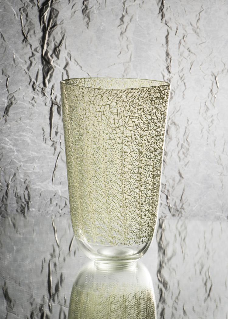 Bild 1 zu Objekt, 'Merletto giallo' vase, c. 1952, Archimede Seguso, Seguso, Archimede, Murano, 173C 712