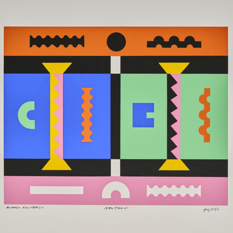 Hauptbild zu Objekt, 'Piccolo Universo' screenprint, 1988, Alessandro Guerriero, designer's art, 173A 86
