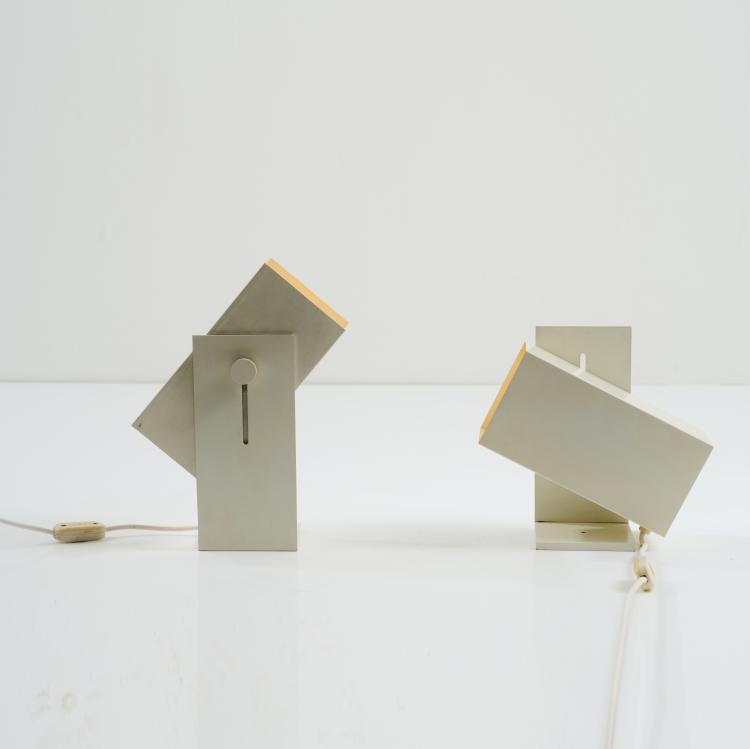 Bild 2 zu Objekt, Two table/wall lights, 1970s, Swiss Lamps, Z&uuml;rich (SLZ) (zugeschrieben/attr.), 173B 341