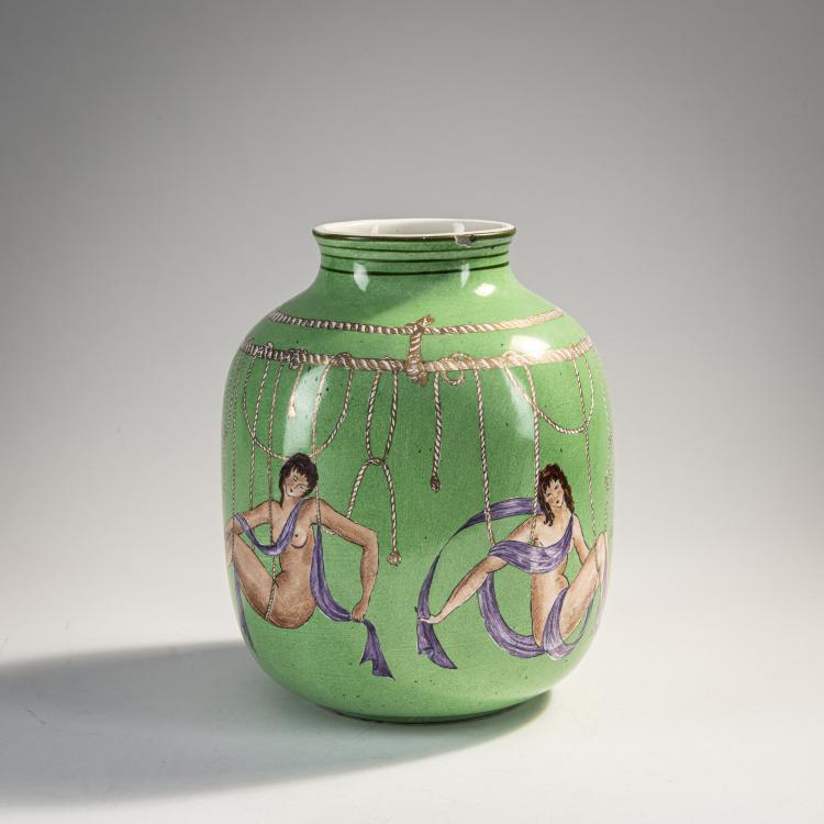Hauptbild zu Objekt, Vase 'Marin', 1934, Gio Ponti (im Stile von), Richard Ginori, San Cristoforo, 174A 398