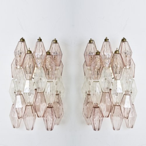Two wall lights 'Poliedri', 1958