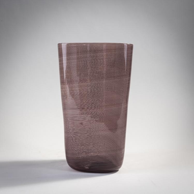 Bild 1 zu Objekt, Vase 'Mezza filigrana', um 1934, Carlo Scarpa, Venini & C., Murano, 173C 603