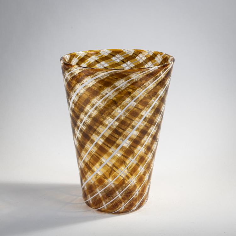 Bild 1 zu Objekt, Vase 'Canne incrociati', um 1947, Flavio Poli, Seguso Vetri d'Arte, Murano, 173C 702