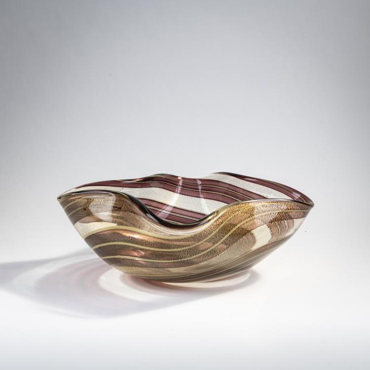 Hauptbild zu Objekt, Schale 'Spira aurata', um 1966, Ercole Barovier, Barovier & Toso, Murano, 173C 682