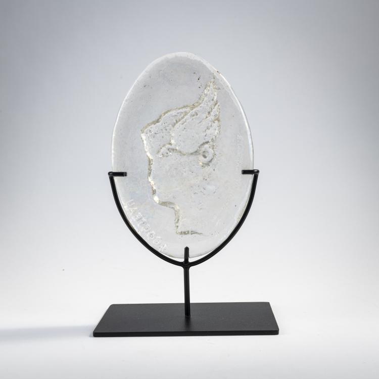 Hauptbild zu Objekt, Relief with head of Mercury, 1963, Jean Cocteau, Fucina degli Angeli; Costantini, Egidio, Murano, 173C 754