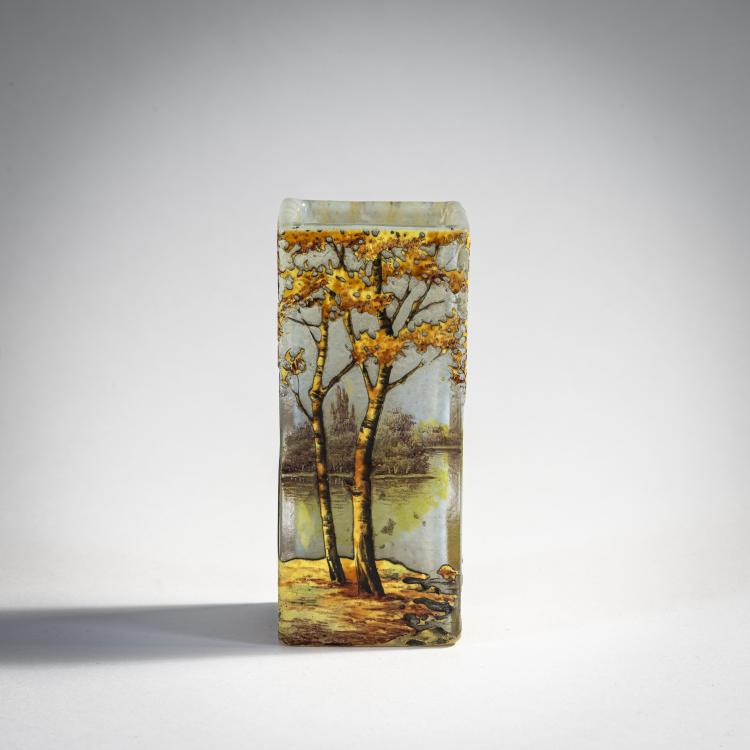 Hauptbild zu Objekt, Vase 'Paysage en automne', 1905-10, Daum Fr&egrave;res, Nancy, 174A 44