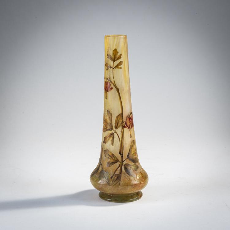 Hauptbild zu Objekt, Vase 'Coeur de Jeanette', um 1910, Daum Fr&egrave;res, Nancy, 174A 82