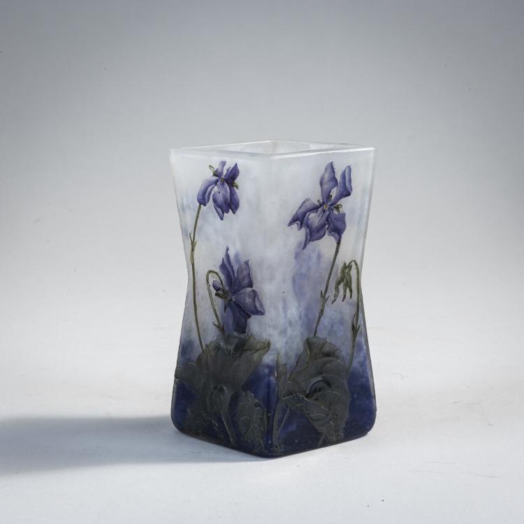 Hauptbild zu Objekt, Kleine Vase 'Violettes', um 1905, Daum Fr&egrave;res, Nancy, 174A 54