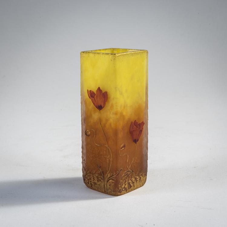 Bild 1 zu Objekt, Kleine Vase 'Coquelicots', um 1900, Daum Fr&egrave;res, Nancy, 174A 20
