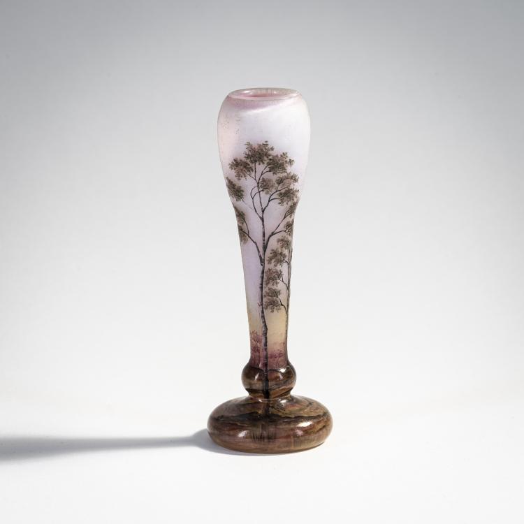 Hauptbild zu Objekt, Kleine Vase 'Paysage mauve', 1907, Daum Fr&egrave;res, Nancy, 174A 68
