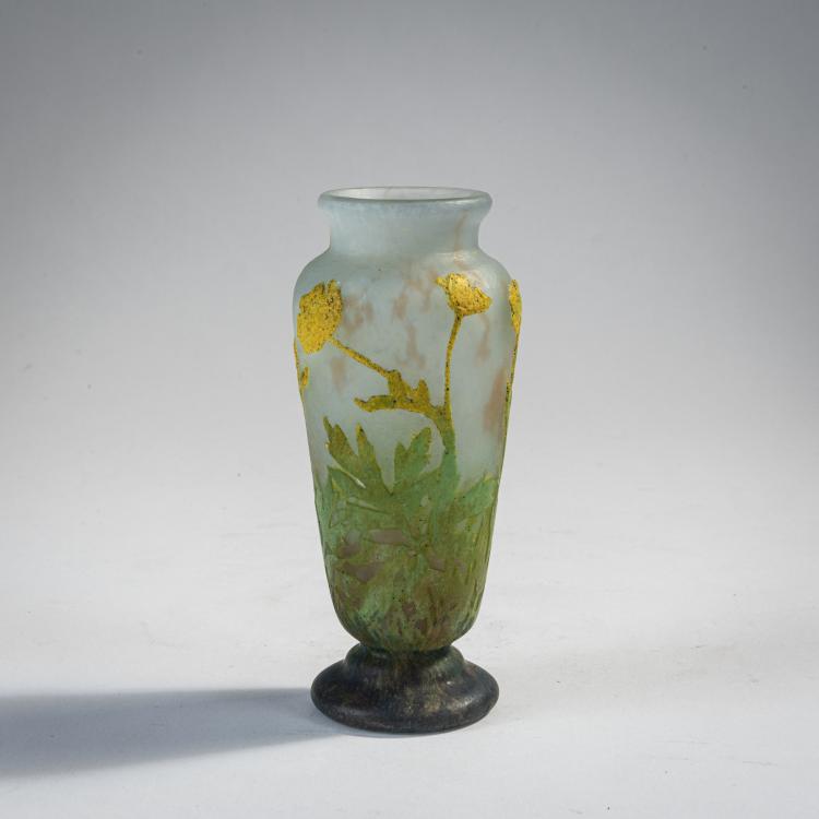 Bild 1 zu Objekt, Kleine Vase 'An&eacute;mones des bois', um 1906, Daum Fr&egrave;res, Nancy, 174A 63