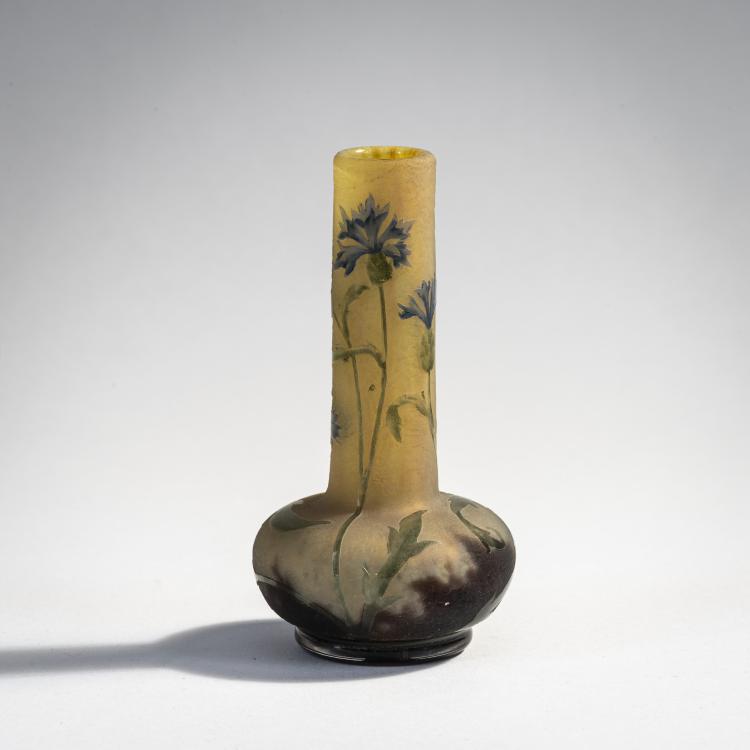 Hauptbild zu Objekt, Kleine Vase 'Bleuets', 1901, Daum Fr&egrave;res, Nancy, 174A 27