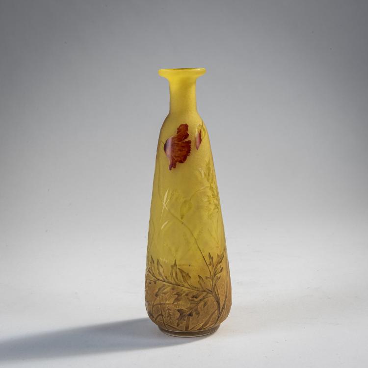Hauptbild zu Objekt, Vase 'Coquelicots', um 1900, Daum Fr&egrave;res, Nancy, 174A 21