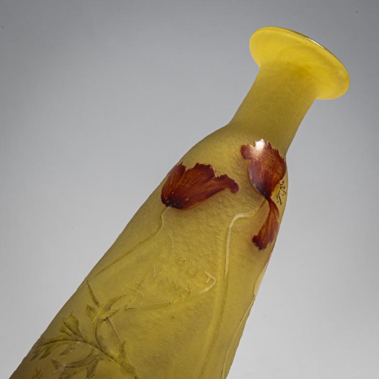 Bild 1 zu Objekt, Vase 'Coquelicots', um 1900, Daum Fr&egrave;res, Nancy, 174A 21