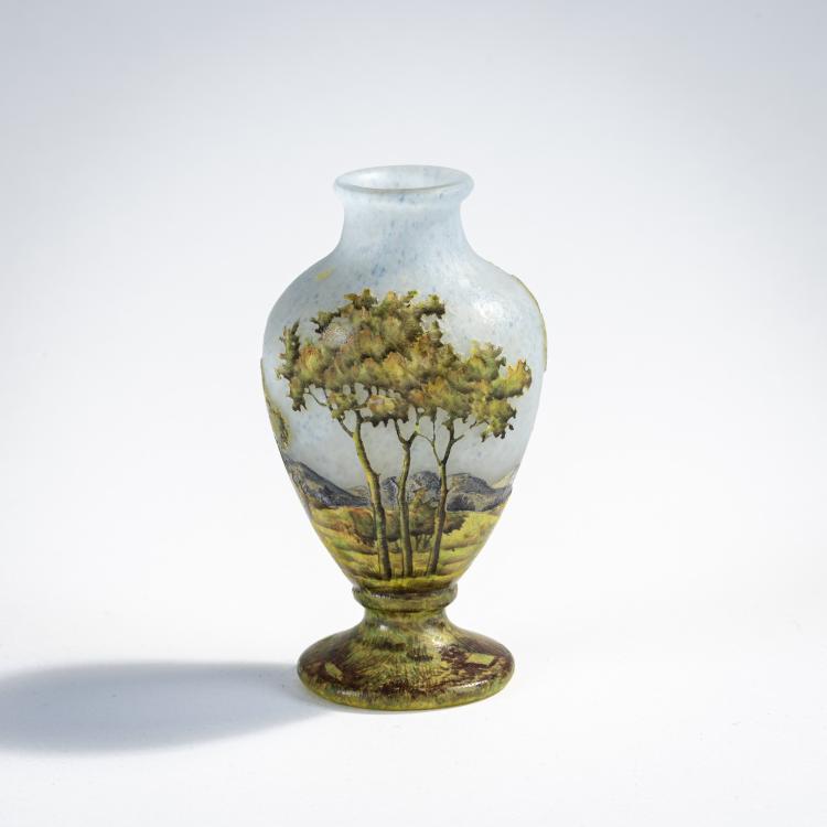 Bild 1 zu Objekt, Kleine Vase 'Paysage en &eacute;t&eacute;', 1903-05, Daum Fr&egrave;res, Nancy, 174A 34